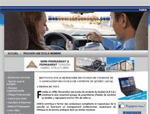 Tablet Screenshot of moncoursdeconduite.com